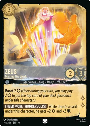 Zeus (Missing His Spark) - 193/204 - Uncommon