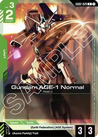 Gundam AGE-1 Normal (Store Tournament Participant Pack 02) (GD02-029)