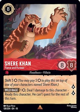 Shere Khan (Fierce and Furious) - 128/204 - Rare (Foil)
