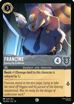Francine (Eyeing the Evidence) - 176/204 - Common (Foil)