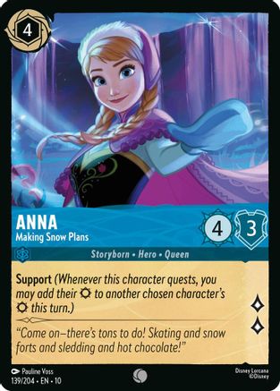 Anna (Making Snow Plans) - 139/204 - Common (Foil)