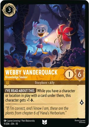 Webby Vanderquack (Knowledge Seeker) - 9/204 - Uncommon