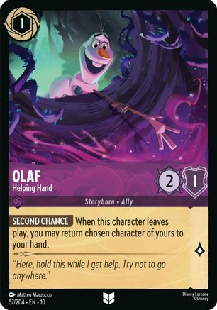 Olaf (Helping Hand) - 57/204 - Uncommon (Foil)