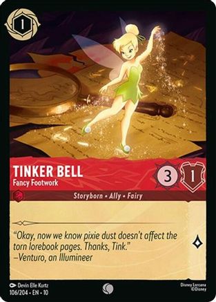 Tinker Bell (Fancy Footwork) - 106/204 - Common (Foil)