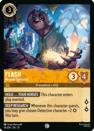Flash (Records Specialist) - 14/204 - Common (Foil)