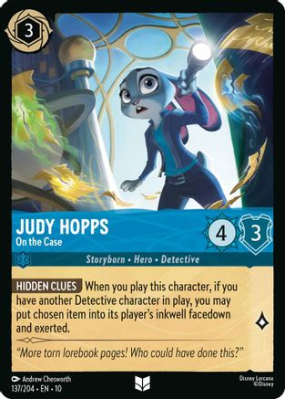 Judy Hopps (On the Case) - 137/204 - Uncommon (Foil)
