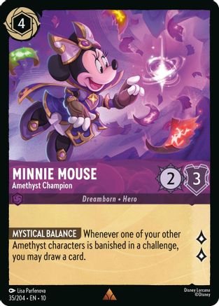 Minnie Mouse (Amethyst Champion) - 35/204 - Rare (Foil)