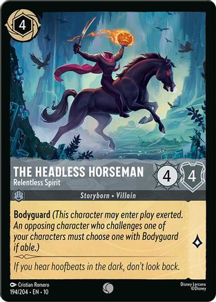 The Headless Horseman (Relentless Spirit) - 194/204 - Common (Foil)