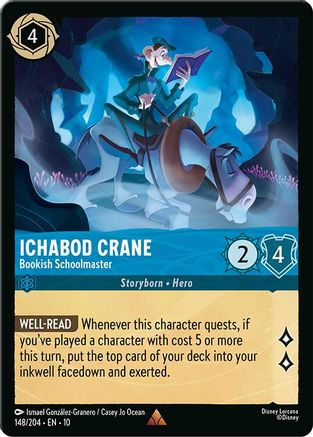 Ichabod Crane (Bookish Schoolmaster) - 148/204 - Rare