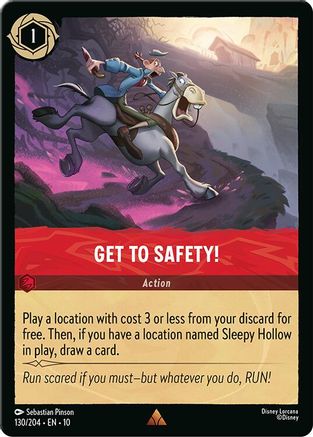 Get to Safety! - 130/204 - Rare (Foil)