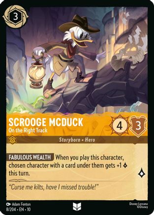 Scrooge McDuck (On the Right Track) - 8/204 - Uncommon