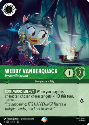 Webby Vanderquack (Mystery Enthusiast) - 211/204 - Epic