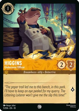Higgins (Undercover Officer) - 5/204 - Common (Foil)