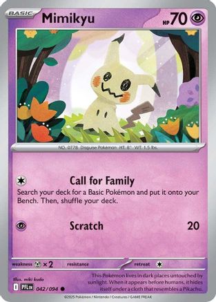 Mimikyu 042 - Common Reverse Holo