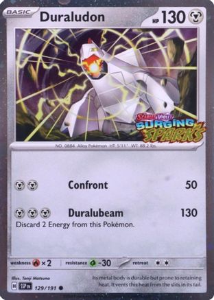 Duraludon (Surging Sparks) 129  - Holofoil Miscellaneous Cards & Products - Common