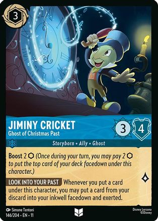 Jiminy Cricket (Ghost of Christmas Past) - 146/204 - Uncommon (Foil)