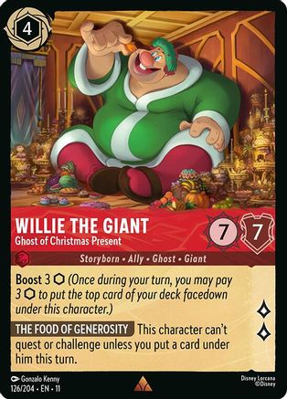 Willie the Giant (Ghost of Christmas Present) - 126/204 - Rare