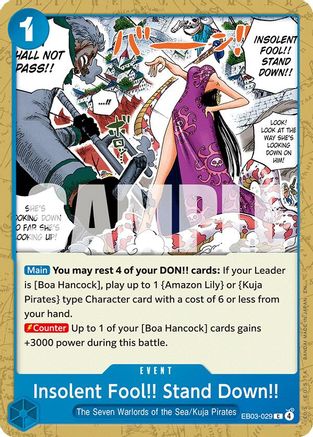Insolent Fool!! Stand Down!! -  (EB03-029) - Common
