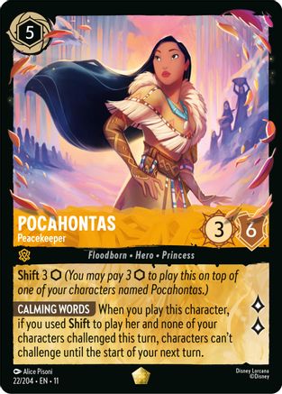 Pocahontas (Peacekeeper) - 22/204 - Legendary (Foil)
