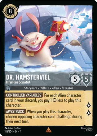 Dr. Hamsterviel (Infamous Scientist) - 186/204 - Rare (Foil)