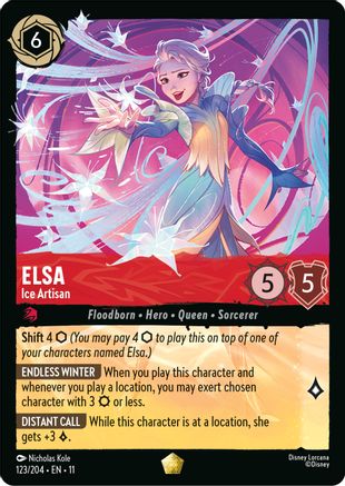 Elsa (Ice Artisan) - 123/204 - Legendary (Foil)
