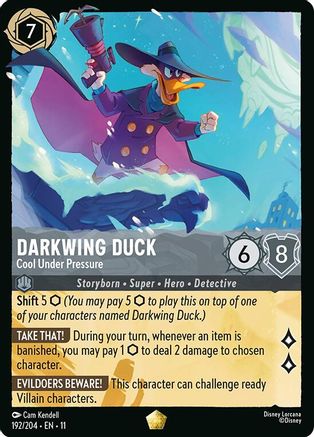 Darkwing Duck (Cool Under Pressure) - 192/204 - Legendary (Foil)