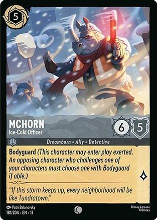 McHorn (Ice-Cold Officer) - 181/204 - Common (Foil)