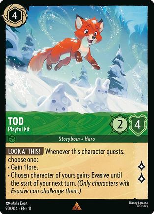 Tod (Playful Kit) - 90/204 - Rare