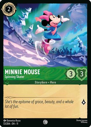Minnie Mouse (Spinning Skater) - 72/204 - Common