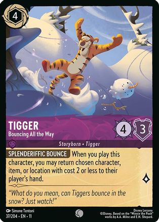 Tigger (Bouncing All the Way) - 37/204 - Common