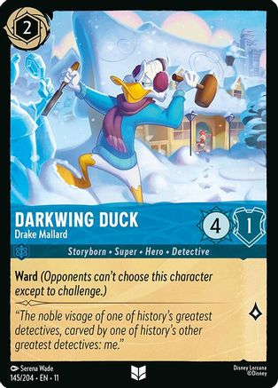 Darkwing Duck (Drake Mallard) - 145/204 - Uncommon (Foil)