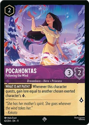Pocahontas (Following the Wind) - 42/204 - Super Rare