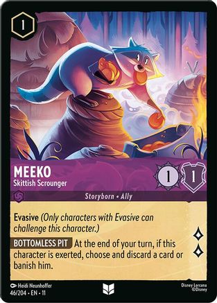 Meeko (Skittish Scrounger) - 46/204 - Uncommon (Foil)
