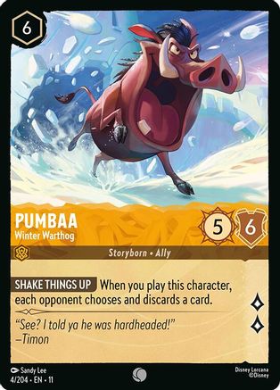 Pumbaa (Winter Warthog) - 4/204 - Common