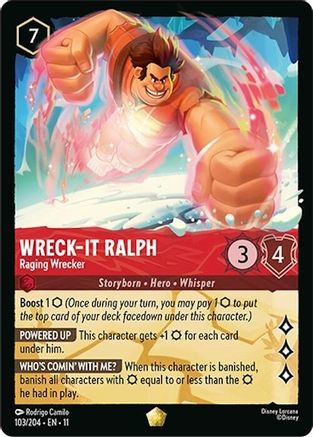 Wreck-It Ralph (Raging Wrecker) - 103/204 - Legendary (Foil)