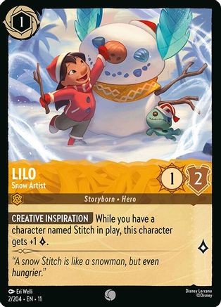 Lilo (Snow Artist) - 2/204 - Common (Foil)