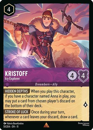 Kristoff (Icy Explorer) - 51/204 - Rare (Foil)