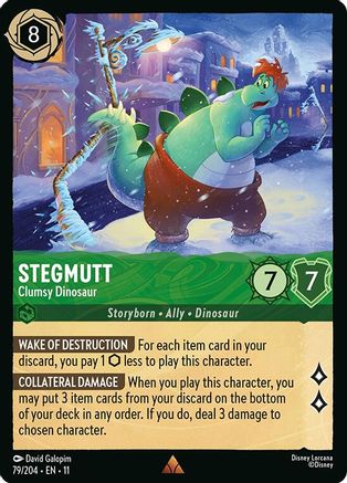 Stegmutt (Clumsy Dinosaur) - 79/204 - Rare (Foil)