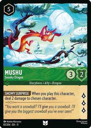 Mushu (Sneaky Dragon) - 82/204 - Uncommon (Foil)