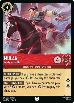 Mulan (Ready for Battle) - 108/204 - Uncommon (Foil)