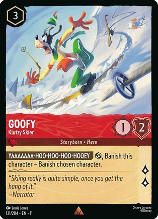 Goofy (Klutzy Skier) - 121/204 - Rare