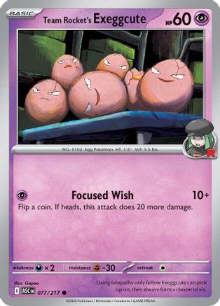 Team Rocket's Exeggcute 077 - Common