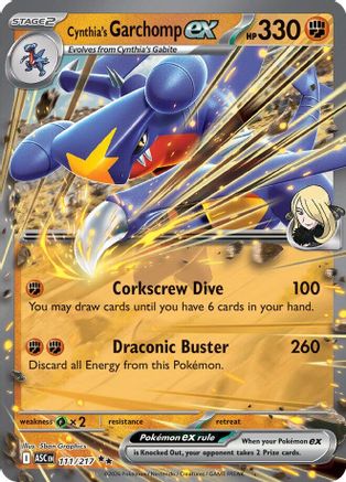Cynthia's Garchomp ex 111 - Double Rare