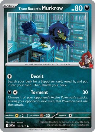 Team Rocket's Murkrow 126 - Common