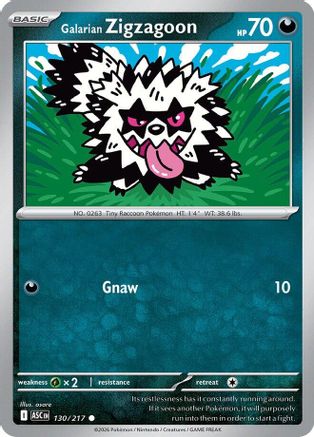 Galarian Zigzagoon 130 - Common