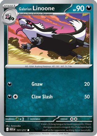 Galarian Linoone 131 - Common