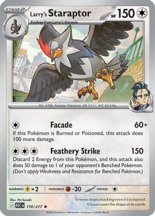 Larry's Staraptor 170/217 - Rare