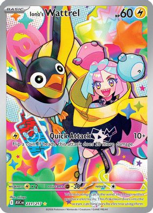 Iono's Wattrel 231/217 - Illustration Rare