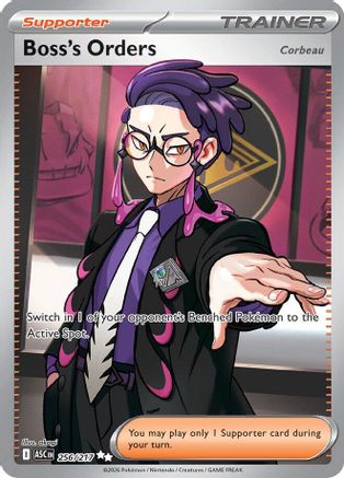 Boss's Orders [Corbeau] 256/217  - Holofoil ME Ascended Heroes - Ultra Rare