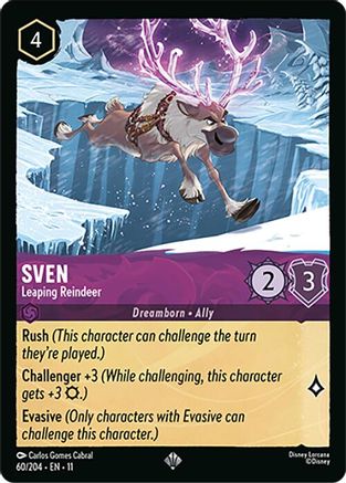 Sven (Leaping Reindeer) - 60/204 - Super Rare (Foil)